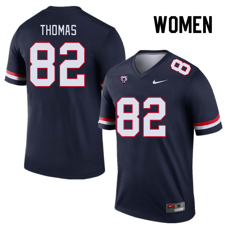 Women #82 Dorian Thomas Arizona Wildcats College Football Jerseys Stitched Sale-Navy
